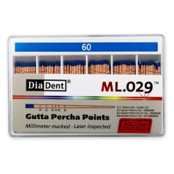 DiaDent Gutaperčové Čepy ML.029 02Taper ISO60 120ks