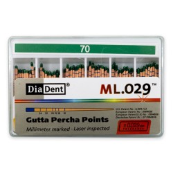 DiaDent Gutaperčové Čepy ML.029 02Taper ISO70 120ks