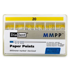 DiaDent Papírové Čepy MMPP 02Taper ISO20 200ks