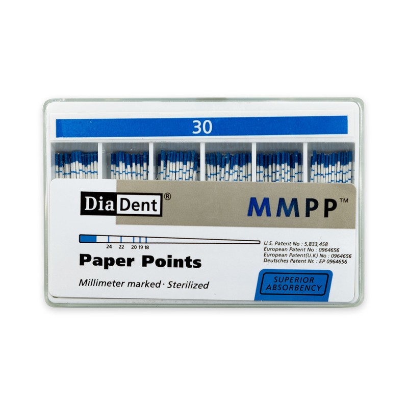 DiaDent Papírové Čepy MMPP 02Taper ISO30 200ks