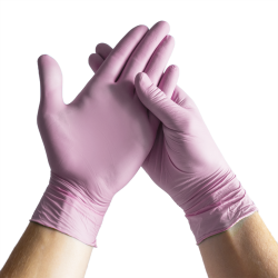 easyCARE Nitrile Rukavice Růžová XS 100ks