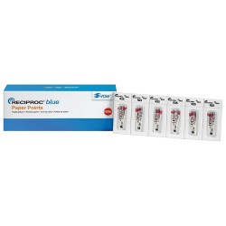 VDW RECIPROC® Blue Papírové Čepy ISO 25 Červená 180ks