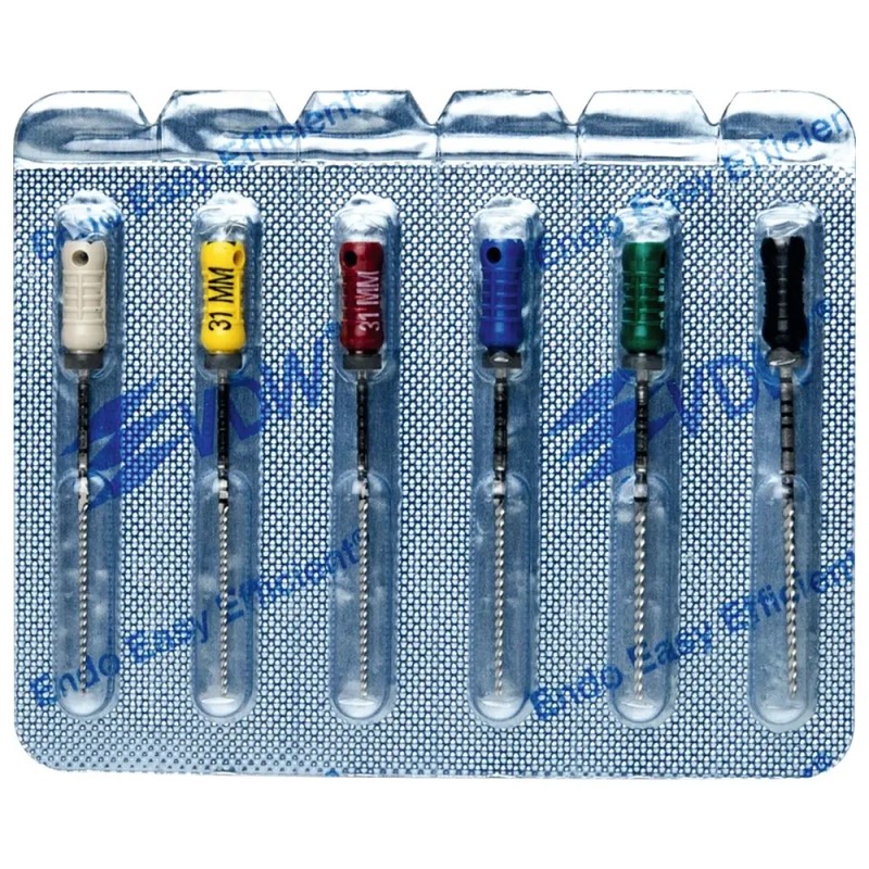 VDW Sterile K-Files Sortiment 31mm ISO 045-80 6ks