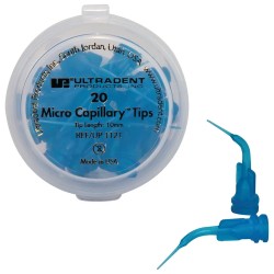 ULTRADENT Micro Capillary™Tips 10mm Ø 0,4mm Modrá 20ks
