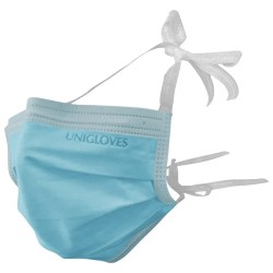 UNIGLOVES BASIC Ústenky Modrá Zavazovací 50ks