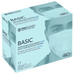 UNIGLOVES BASIC Ústenky Modrá Zavazovací 50ks