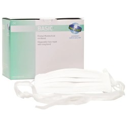 UNIGLOVES BASIC Ústenky Bílá Zavazovací 50ks