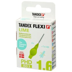 Tandex FLEXI® Mezizubní kartáčky PHD 1,6 (Ø 1 mm) ISO 5 Limeta 6ks