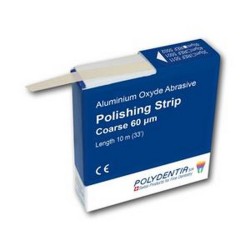 Polydentia Polishing Strip Brusná Páska Hrubá 60µm Bílá 10m 1ks