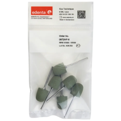 Edenta Exa Technique Leštící Guma Pro Hrubé Opracování Zelená 6ks