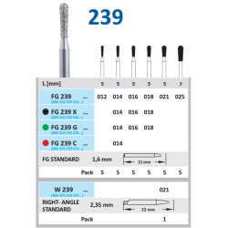 HORICO Diamantová Bruska FG 239 ISO 016 5ks