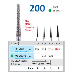 HORICO Diamantový Brousek FGXL 200N Modrá 5ks