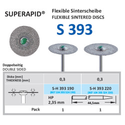 HORICO SINTER DIAFLEX® Diamantový Kotouč 393 Oboustranný Pružný  HP 0,3mm IS0 190 1ks
