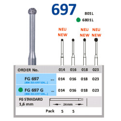 HORICO Diamantový Brousek FG697 ISO 023 5ks