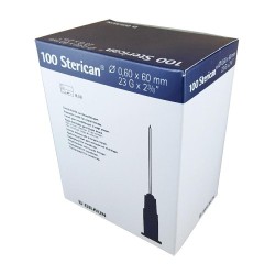 B. BRAUN Sterican Injekční Jehly Luer Modrá 23G (0,6x30mm) 100ks