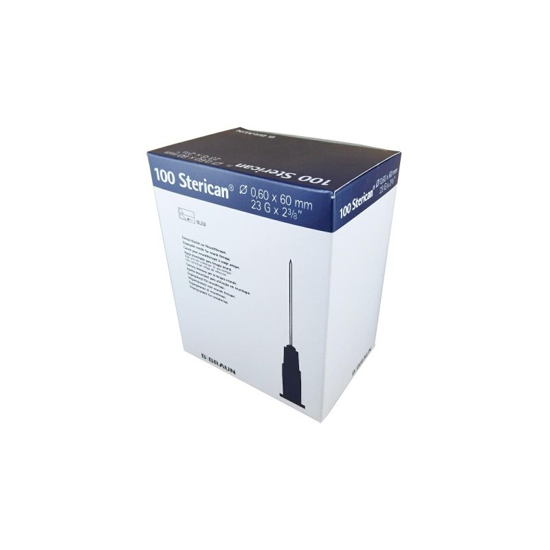 B. BRAUN Sterican Injekční Jehly Luer Modrá 23G (0,6x30mm) 100ks