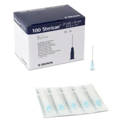 B. BRAUN Sterican Injekční Jehly Luer Modrá 23G (0,6x30mm) 100ks