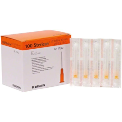 B. BRAUN Sterican Injekční Jehly Luer Oranžová 25G (0,5x40mm) 100ks