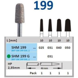 HORICO Diamant Sintrovaný Vrták HP SHM 199 ISO 031 Kónus Zaoblený Hrubý 1ks