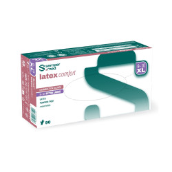 Sempermed® Latex Comfort Rukavice Bez Pudru XL Bílá 90ks