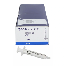 BD Discardit II Stríkačky Bílá 2ml 100ks
