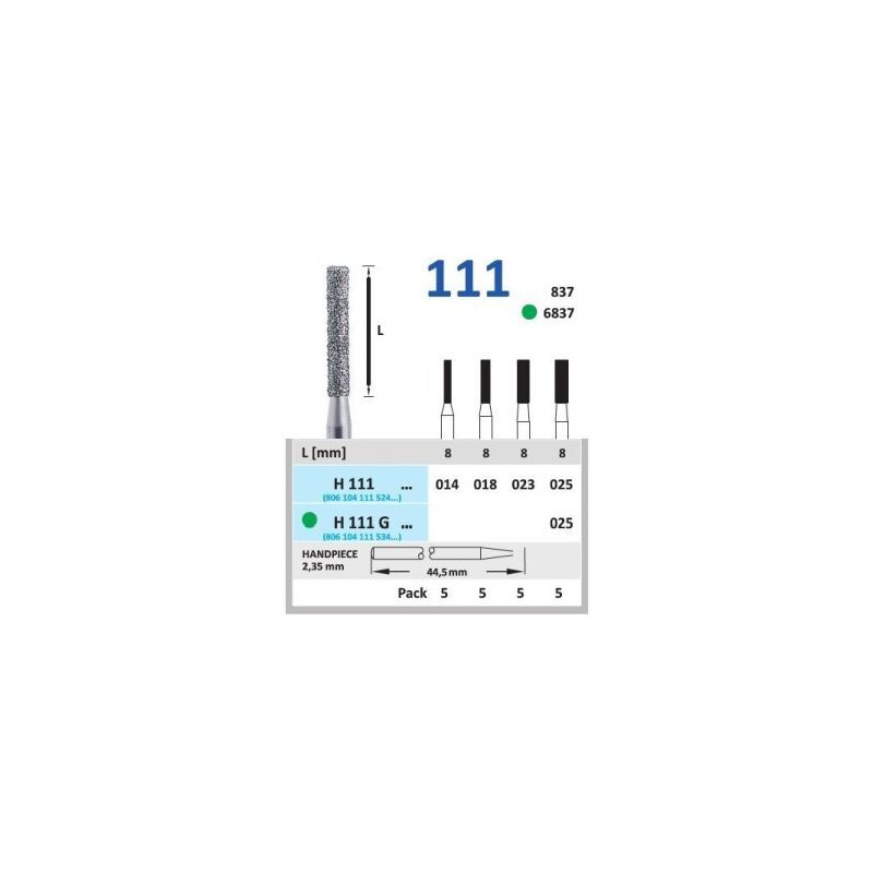HORICO Diamantový Brousek H111 ISO 023 5ks