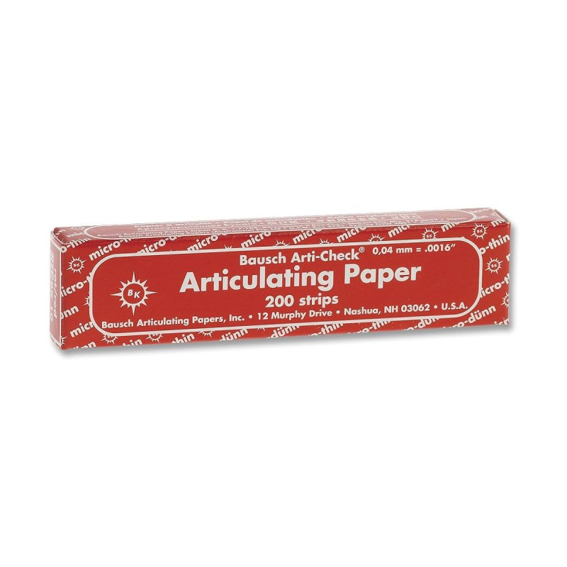 Bausch Arti-Check Articulating Paper Proužky Červená 40µ 200ks