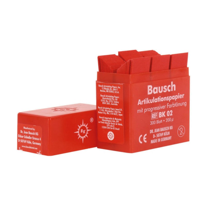 Bausch Articulating Paper Proužky Červená 200µ 300ks