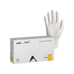 easyCARE flex Nitrile Rukavice Bílá S 100ks