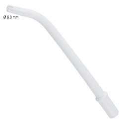 DENTALINE Chirurgická Savka 6mm Bílá 20ks