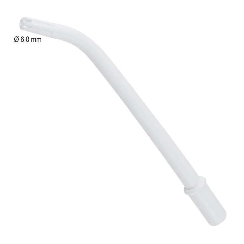 DENTALINE Chirurgická Savka 6mm Bílá 20ks