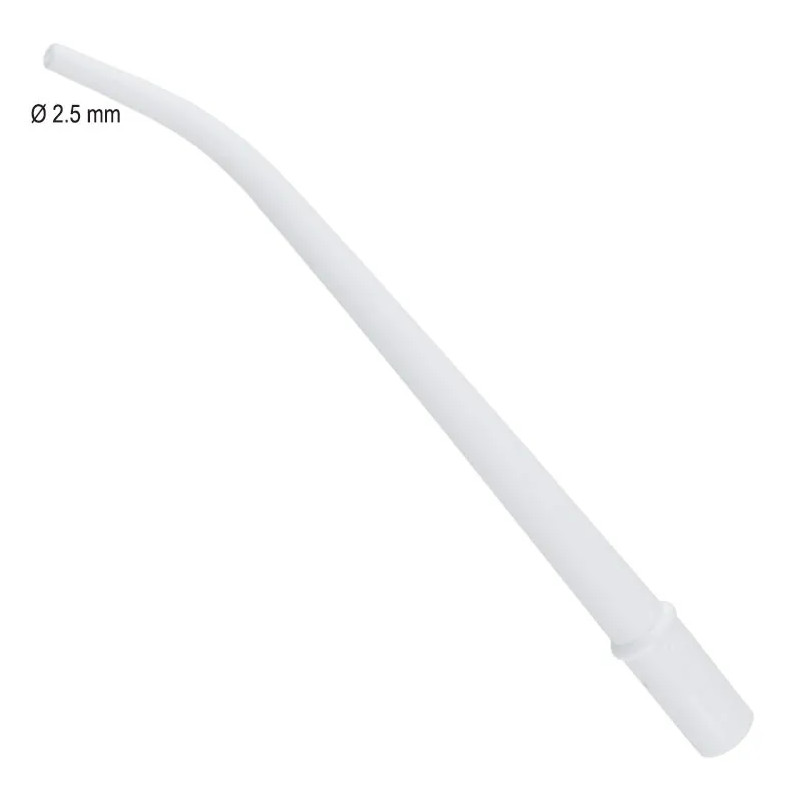 DENTALINE Chirurgická Savka 2,5mm Bílá 20ks