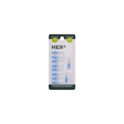 HERBADENT HERo ELECTRA Mezizubní Kartáček Doplńkové Balení 0,5mm Modrá 10ks