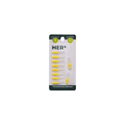 HERBADENT HERo ELECTRA Mezizubní Kartáček Doplńkové Balení 0,6mm Žlutá 10ks