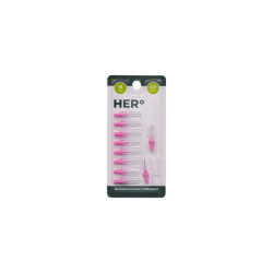 HERBADENT HERo ELECTRA Mezizubní Kartáček Doplńkové Balení 0,7mm Růžová 10ks