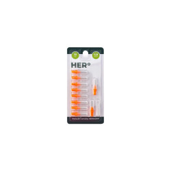 HERBADENT HERo ELECTRA Mezizubní Kartáček Doplńkové Balení 0,8mm Oranžová 10ks