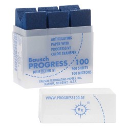 Bausch PROGRESS 100®BK 51 Artikulační Papírky Modrá 100µ. 300ks