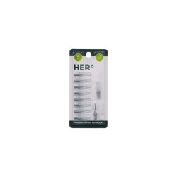 HERBADENT HERo ELECTRA Mezizubní Kartáček Doplńkové Balení 1,2mm Šedá 10ks