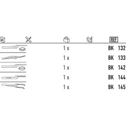 Bausch Artikulační Pinzeta Zahnutá BK 133 1ks