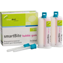 smartdent SmartBite Registrát Skusu Bubble Gum Dvojitá Kartuše Růžová 50ml 2ks