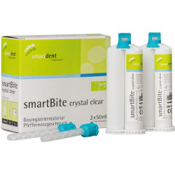 smartdent SmartBite Registrát Skusu Crystal Clear Máta Dvojitá Kartuše 50ml 2ks