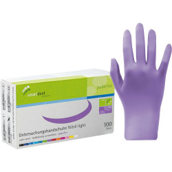 smartdent smart Nitrilové Rukavice Light Bez Pudru Berry XS 100ks