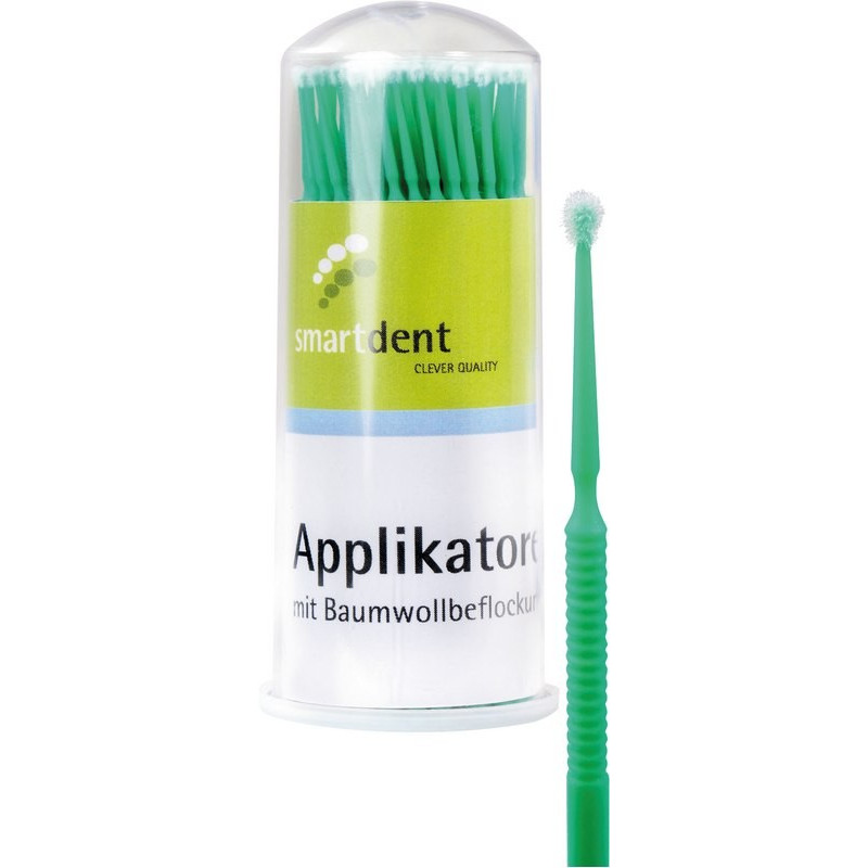 smartdent Mikroaplikátory Regular Zelená 100ks 4+1 Zdarma
