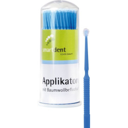 smartdent Mikroaplikátory Regular Modrá 100ks 4+1 Zdarma