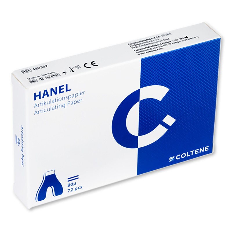 COLTENE HANEL Articulating Paper Podkova Modrá 80µm 72ks