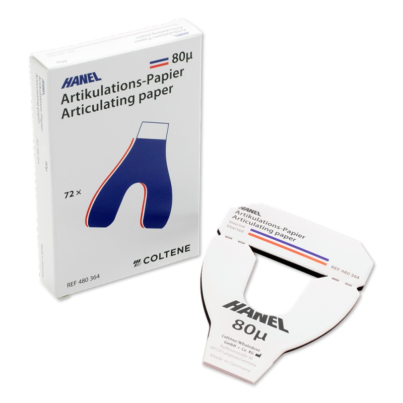 COLTENE HANEL Articulating Paper Podkova Modročervená 80µm 72ks
