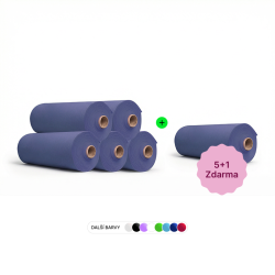 smartdent Roušky pro Pacienty v Roli 54x60cm Tmavě Modrá 80ks 5+1 Zdarma