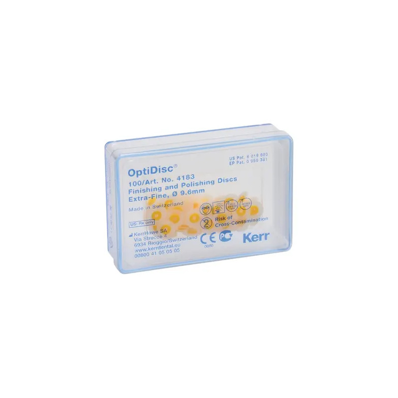 Kerr OptiDisc®Extra Jemný Ø 9,6mm Žlutá 100ks