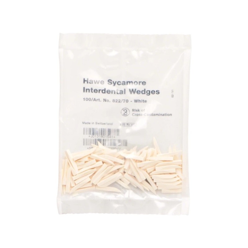 Kerr™ Hawe™ Sycamore Interdental Wedges (Klínky) Bílá Large 100ks