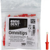 OMNIDENT Omnitips Červená 100ks